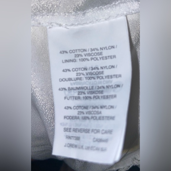 J. Crew~Women’s white lace racer back tank/camisole~size 6T~EUC - Picture 5 of 5